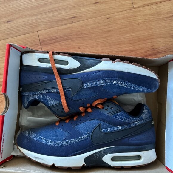 Nike Sneakers Mens 11 Air Max BW Premium Denim 819523-400 Blue Athletic Shoes - Picture 3 of 6